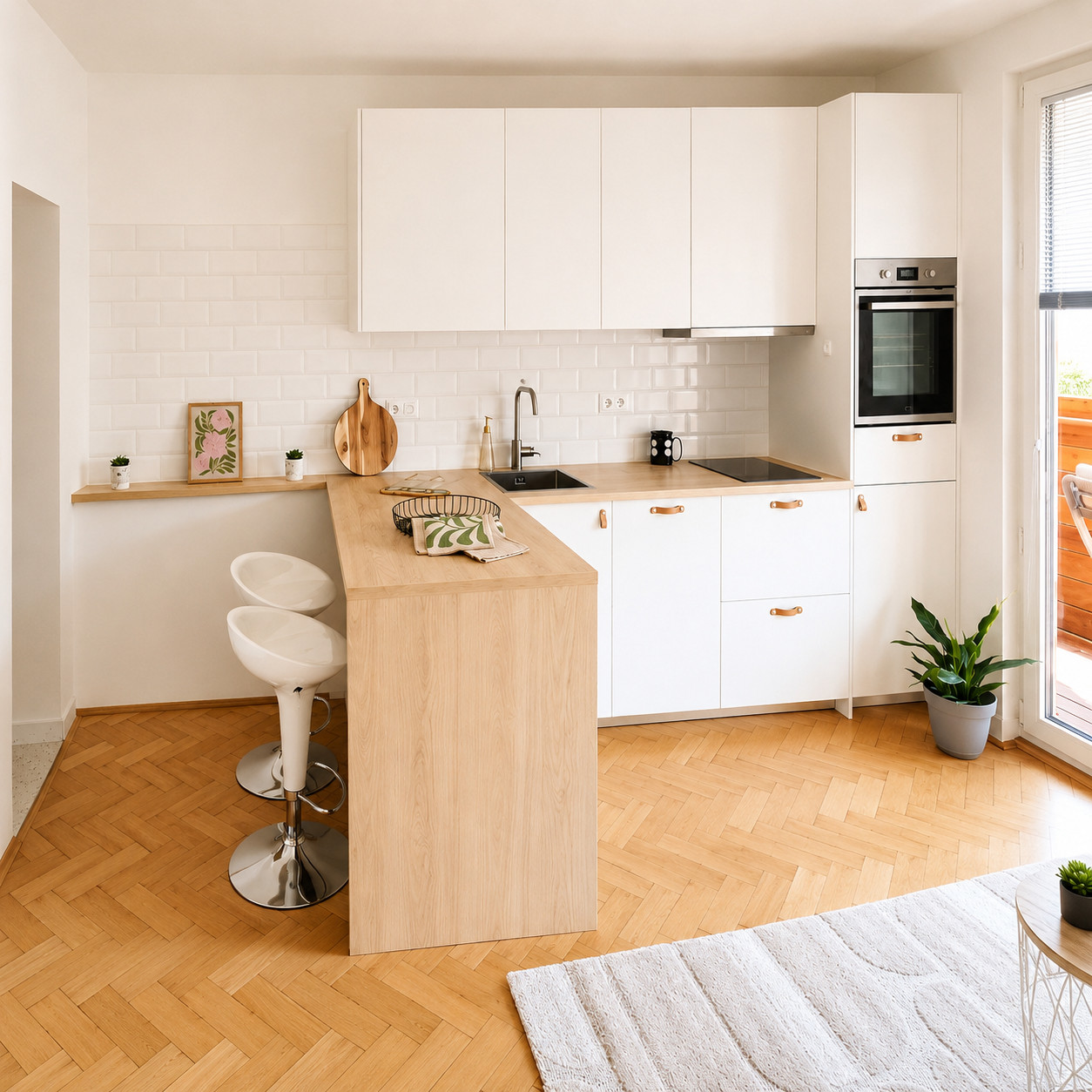 NA PREDAJ- KOMPLETNE ZREKONŠTRUOVANÝ - MODERNÝ 1- IZBOVÝ BYT S ODDELENOU SPÁĽŇOU A BALKÓNOM- BRATISLAVA- NOVÉ MESTO- ČSL PARAŠUTISTOV 