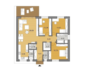 BE.LIVE COMPANY- NA PREDAJ- 4-IZBOVÝ- BUNGALOV- NOVOSTAVBA- MOST PRI BRATISLAVE 