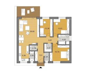 BE.LIVE COMPANY- NA PREDAJ- 4-IZBOVÝ- BUNGALOV- NOVOSTAVBA- MOST PRI BRATISLAVE 