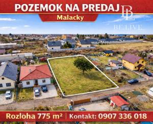 BE.LIVE COMPANY – NA PREDAJ SLNEČNÝ POZEMOK - TICHÁ LOKALITA - BLÍZKO CENTRA - MALACKY