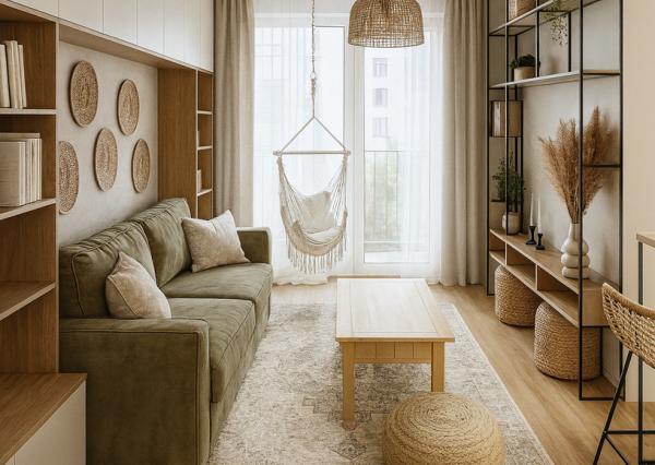 OFF PONUKA - ŠTÝLOVÝ 1,5-IZBOVÝ BYT S NÁDYCHOM BOHO ŠTÝLU – NOVOSTAVBA 2023 – KOMPLETNE ZARIADENÝ – LOGGIA – BORY NOVÝ DVOR