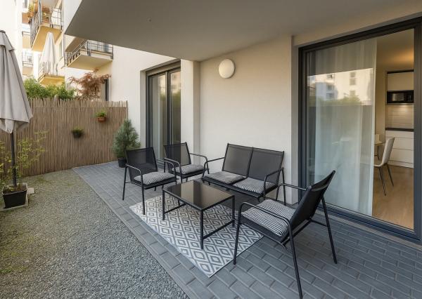 OFF PONUKA - NA PREDAJ - ŠTÝLOVÝ 1-IZBOVÝ BYT S PREDZÁHRADKOU V NOVOSTAVBE TAMMI 4 – DÚBRAVKA