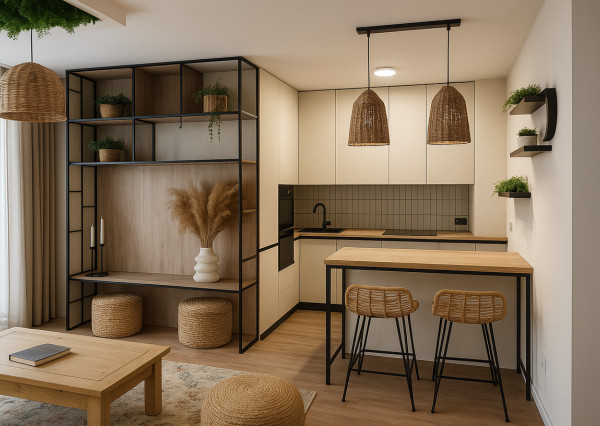 OFF PONUKA - NA PREDAJ - ŠTÝLOVÝ 1,5-IZBOVÝ BYT S NÁDYCHOM BOHO ŠTÝLU – NOVOSTAVBA 2023 – KOMPLETNE ZARIADENÝ – LOGGIA – BORY NOVÝ DVOR